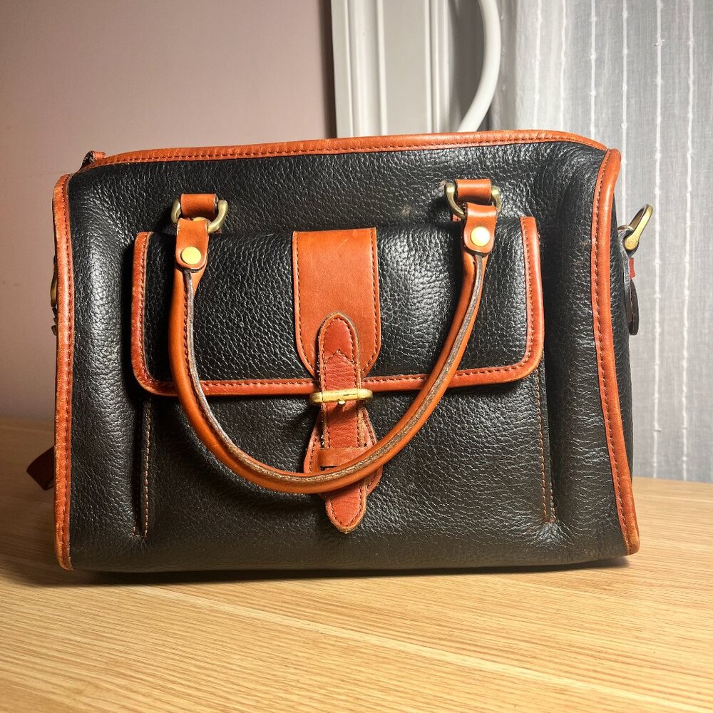 Vintage Liz Claiborne Leather Satchel Bag